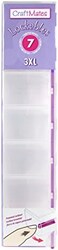 Craft Mates Items Craft &amp; Sewing Supplies Storage, 7 Locking Compartments (3XL), Clear Lids