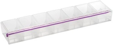 Craft Mates Items Craft &amp; Sewing Supplies Storage, 7 Locking Compartments (3XL), Clear Lids