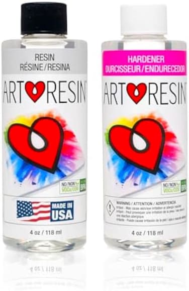 ArtResin - Epoxy Resin - Clear - Non-Toxic - 8 oz (4 oz resin + 4 oz hardener) (236 ml)