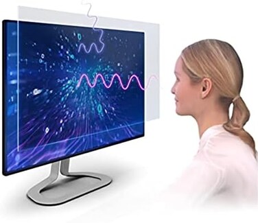 EZ-Pro Screen Protector Anti Blue Light (3 Pack) for 24 Inches Widescreen Desktop Monitor. Filter Out Blue Light and Relieve Computer Eye Strain to Help You Sleep Better