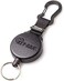 كي باك حامل مفاتيح قابل للسحب شديد التحمل مع سلك كيفلار قابل للسحب لتأمين المفاتيح والعتاد من سيكوريت