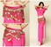 Wuchieal Women's Sweet Bellydance Hip Scarf with Gold Coins Skirts Wrap Noisy