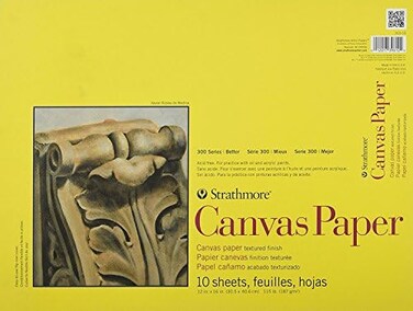 Strathmore CANVAS 300 PAD 12X16 10SH(12)