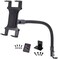 ChargerCity Flexible 20-Inch Aluminum Gooseneck Car Seat Floor Bolt Tablet Mount for all 7-12 Inch Screen Tablets Bundle with 10 feet USB Extension Cable