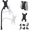 ChargerCity Flexible 20-Inch Aluminum Gooseneck Car Seat Floor Bolt Tablet Mount for all 7-12 Inch Screen Tablets Bundle with 10 feet USB Extension Cable
