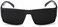 Locs Mens Flat Top Gangster Sunglasses Black Silver Frame 91026