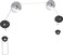 QualGear Qg-Tm-001 Picture Hanging Style Ultra Low Profile TV Wall Mount For Most 37 To 70-Inch TVs And Monitors Aluminum [Check Vesa Compatibility Before Purchase] Silver