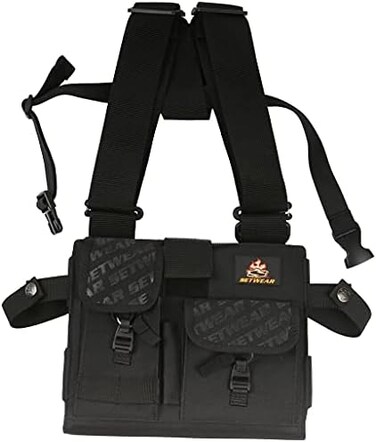 SetWear iPad Chest Pack &ndash; Hands-Free Chest Harness for Tablets, Phones, Tools, &amp; Accessories