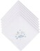 Selected Hanky SelectedHanky Damen Baumwolle Taschentcher Blume bestickt mit Spitze Damen Einstecktuch