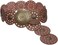 beltiscool 3 1/2" (90 mm) Wide Ladies Wide Boho Disc Concho Leather Belt