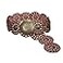 beltiscool 3 1/2" (90 mm) Wide Ladies Wide Boho Disc Concho Leather Belt