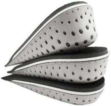 erioctry One Pair Breathable Memory Foam Height Increase Insole Invisible Increased Heel Lifting Inserts Shoe Lifts Shoe Pads Elevator Insoles for Men Women (3.3cm Height)