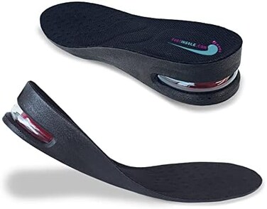 FOOTINSOLE.COM footinsole 1.2" Height Increase Insoles Air Cushion Lift Kit Best Shoe Inserts Black (Large)