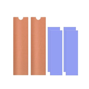 MHQJRH M.2 Copper Heatsinks Cooler for M.2 2280 SSD Laptop（2 Pack）