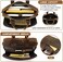 Jack&amp;Chris Men's Genuine Leather Briefcase Messenger Bag Attache Case 15.6" Laptop, MB005B