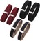 lasenersm 6 Pieces (3 Pairs) Unisex Adjustable Elastic Armbands, Anti-Slip Shirt And Shirt Holders, Adjustable Arm Ties, Elastic Armbands, Black And Burgundy, Blue With Beige Trim