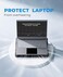 havit Cooling Pad 12"-17" Laptop Cooler with 3 Ultra Quiet Fans, Ergonomic Comfort Notebook Cooler with 2 USB Ports, Light-weight Gaming Laptop Cooler Stand