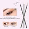 Kingmas 100 Pack Disposable Eyeliner Brushes Applicator MakEUp Eye Liner Wands