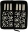 CHIAOGOO Red Ribbon Double Point Stainless Steel Knitting Needle Set, 6-Inch