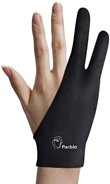Parblo PR-01 Drawing Glove Two-Finger Glove for Graphic Drawing Tablets Light Box Tracing Light Pad