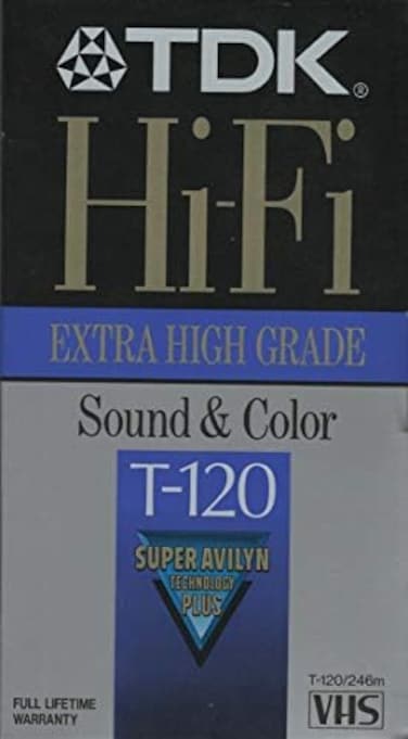TDK شريط هاي فاي VHS T120HF (120 دقيقة)