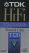 TDK شريط هاي فاي VHS T120HF (120 دقيقة)