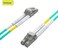 10 جي تيك كيبل تصحيح الياف بصرية مزدوج 10 جيجابت/جيجابت متعدد الاوضاع 50/125 ميكرومتر LSZH لجهاز ارسال واستقبال SFP واكوا، 5 متر (16.4 قدم)، 4 قطع