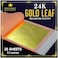 BARNABAS BLATTGOLD Genuine Gold Leaf Sheets 24k - - 3.1 inches - 25 Sheets Booklet - Transfer Patent Leaf