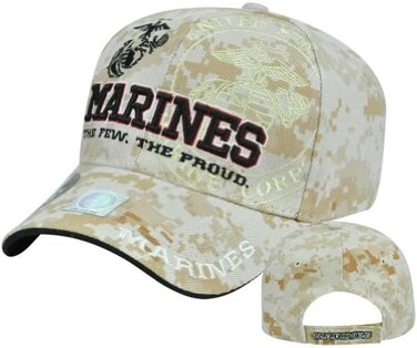 Cap &amp; City United States USMC Marines Corps Few Proud Digital Camo Camouflage Hat