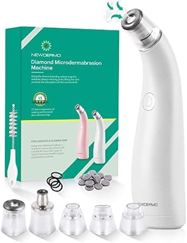 NEWDERMO Electric Blackhead Remover Vacuum Suction Acne Face Pimple Pore Cleaner Machine