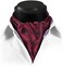 HISDERN SetSense Men's Plaid Jacquard Woven Self Cravat Tie Ascot One Size Red/Gray
