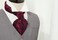 HISDERN SetSense Men's Plaid Jacquard Woven Self Cravat Tie Ascot One Size Red/Gray