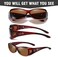 Duco Unisex Wear Over Prescription Glasses Rx Glasses Polarized Sunglasses 8953