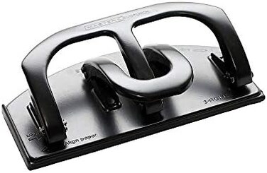 Master Martin Yale DP20 Paper Punch, Heavy-Duty Two-and Three-Hole Punch, Punches Up To 20 Sheets of 20 Pound Bond Paper, Includes High-capacity Chip Pan