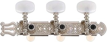 Golden Gate F-2118 Classical Guitar Tuners - 2 Planks (3+3) - Nickel