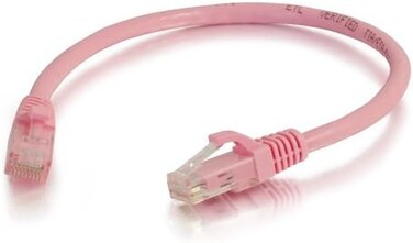 C2G كيبل ايثرنت كات 6 من ليجراند، كيبل تصحيح كات 6 غير محمي بلون زهري، كيبل ايثرنت UTP بطول 3 قدم، عدد 1، C2G 04045