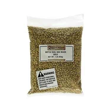 Home Brew Ohio-4554 Bottle Seal Wax Beads, Gold