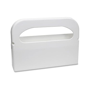 هوسبيكو موزع غطاء مقعد المرحاض البلاستيكي نصف الطي يثبت على الحائط من اتش جي-1-2 هيلث جاردز، ابيض