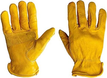 G &amp; F Products 6203XL-3 Premium enuine rain Cowhide Leathers with Reinforced Patch Palm Work loves, Drivers love, 3-Pair, XLarge