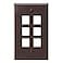 Leviton 41080-2BP QuickPort Wallplate, Single Gang, 2-Port, Brown