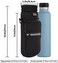Nuovoware Neoprene Bottle Holder, Bottle Bag with Shoulder Strap and Adjustable Hand Strap, Tote Bag with 2 Pockets, Perfect Accessory for Travel Hiking Camping