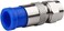 ESUMIC RG6 F Type Connector Coax Coaxial Compression Fitting 20Pack (Blue)