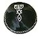 Holy Land Market Satin Kippah with Messianic Sign Embroidered