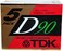 TDK Dynamic Performance D90 High Output IEC I/Type I - 5 Pack Audio Cassette Tapes