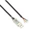 كابل USB-RS232-WE-1800-BT، USB الى سلسلة RS232، 1.8 متر، طرف السلك (5 فولت)