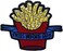 ZEGINs Fries Before Guys Chips Embroidered French Fries Badge Iron On Sew On Patches for Clothing