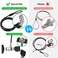 AboveTEK Universal Tablet Lock Security Cable, 2 Keys Durable Steel iPad Locking Kit w/Adhesive Anchors, Anti Theft Hardware Protection for iPhone Mobile Notebook Computer Monitor Mac Book Laptop