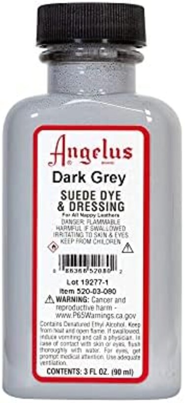 Angelus Suede Dye, 3 oz, Dark Grey