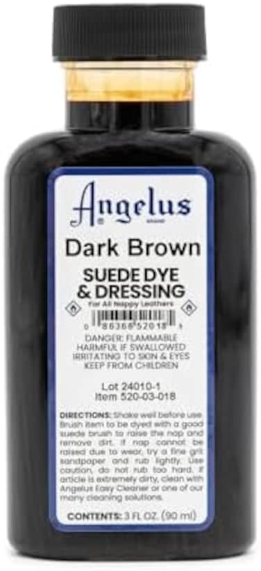 Angelus Suede Dye, 3 oz, Dark Brown