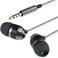 Betron B25 Earphones, Noise Isolating In-Ear Wired Headphones with Strong Bass, Tangle-Free Cord, Lightweight, Carry Case and Soft Earbud Tips, Black